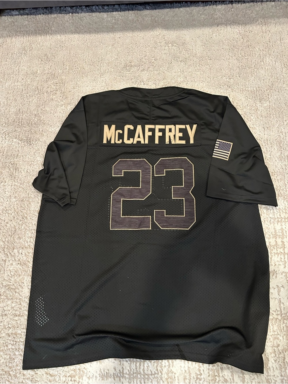 SF 49ers Chistian McCaffrey Black Alternate Jersey